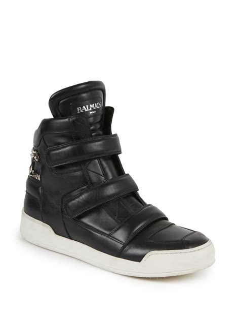 balmain high top sneakers.